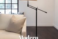 Ava Led Floor Lamp For Living Rooms Bright Reading intended for sizing 735 X 1102