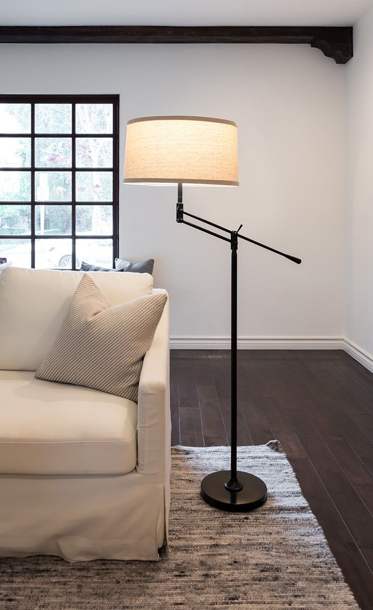 Ava Led Floor Lamp For Living Rooms Bright Reading with proportions 735 X 1200