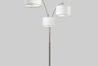 Avenal Shaded Arc Floor Lamp Brushed Nickel Includes Energy intended for measurements 1000 X 1000
