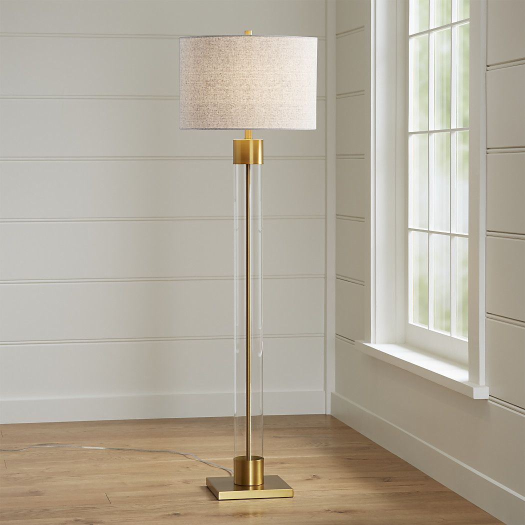 Avenue Brass Floor Lamp Reviews Crate And Barrel for proportions 1050 X 1050