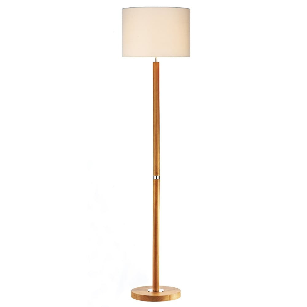 Avenue Floor Lamp In A Light Wood Finish intended for measurements 1000 X 1000