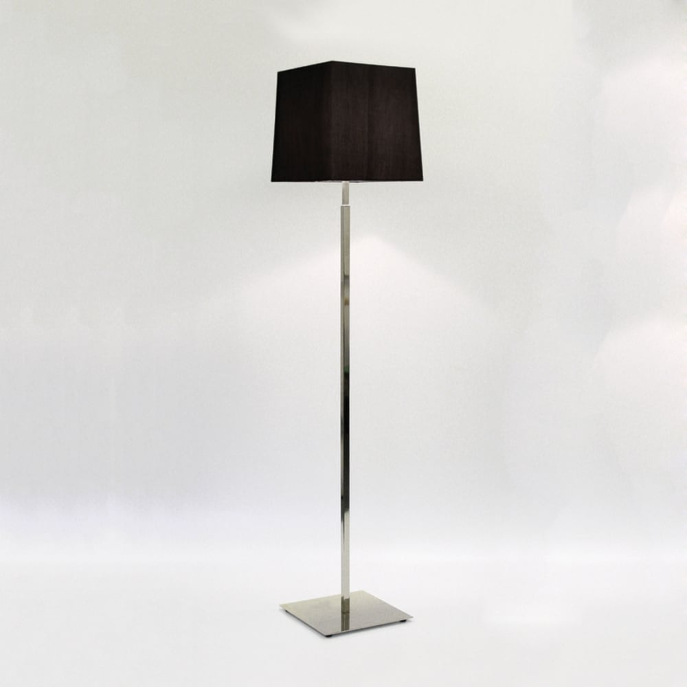 Azumi Polished Nickel Tall Modern Floor Lamp intended for proportions 1000 X 1000
