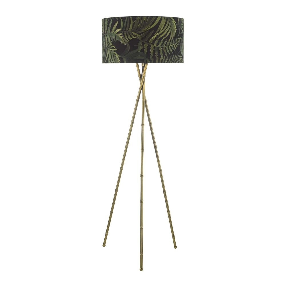 Bamboo Antique Brass Tripod Style Floor Lamp Base Base Only regarding sizing 1000 X 1000