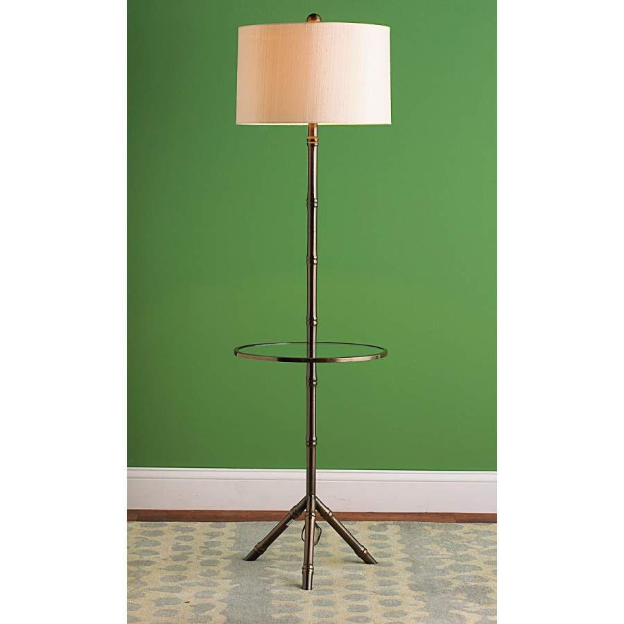 Bamboo Tray Table Floor Lamp Shades Of Light Brass Floor intended for proportions 900 X 900