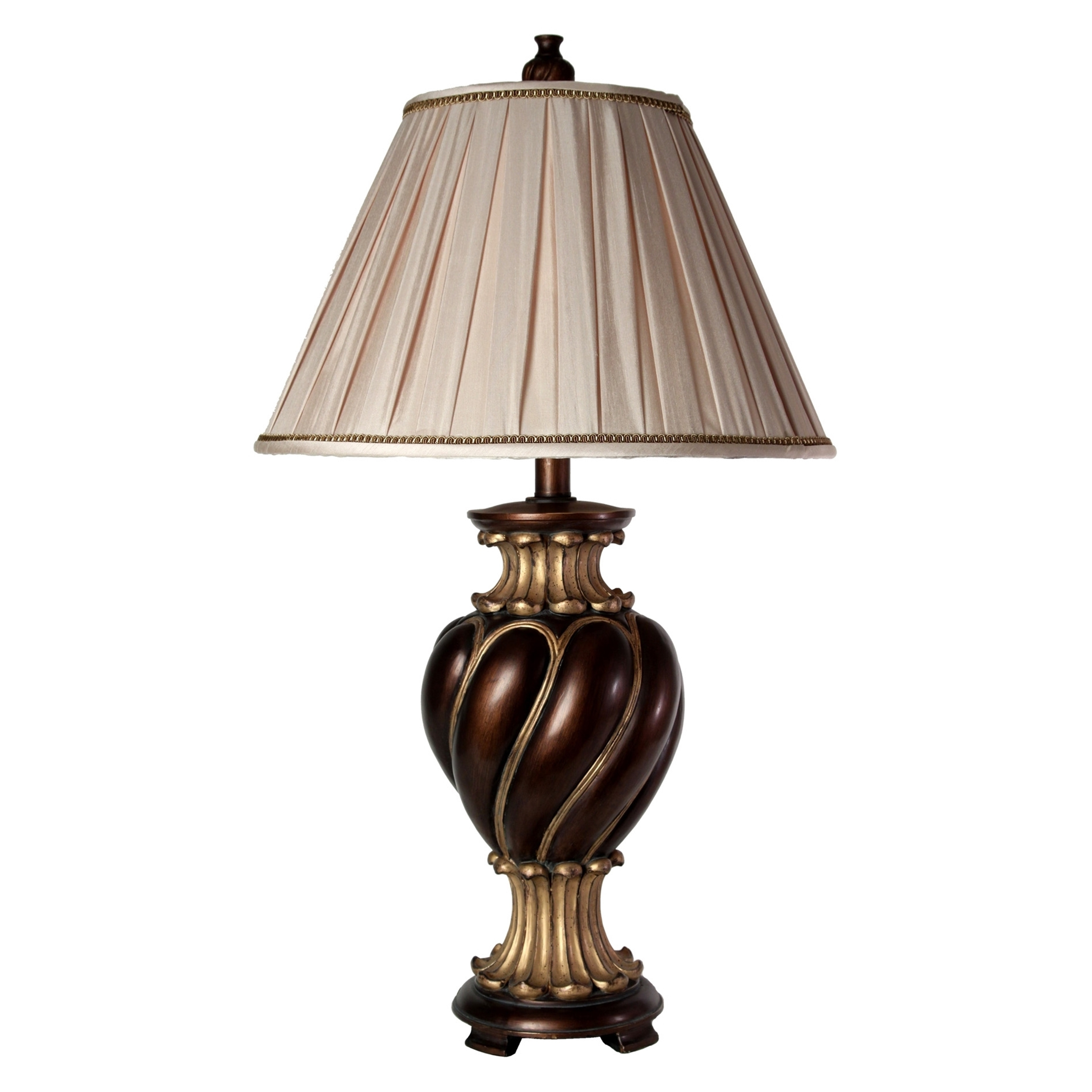 Barbados Dark Brown With Khasi Silver Table Lamp Cream with regard to dimensions 3500 X 3500