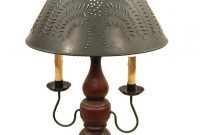 Barn Red Black Rub Lamp Wood Wrought Iron With Punched in sizing 768 X 1024