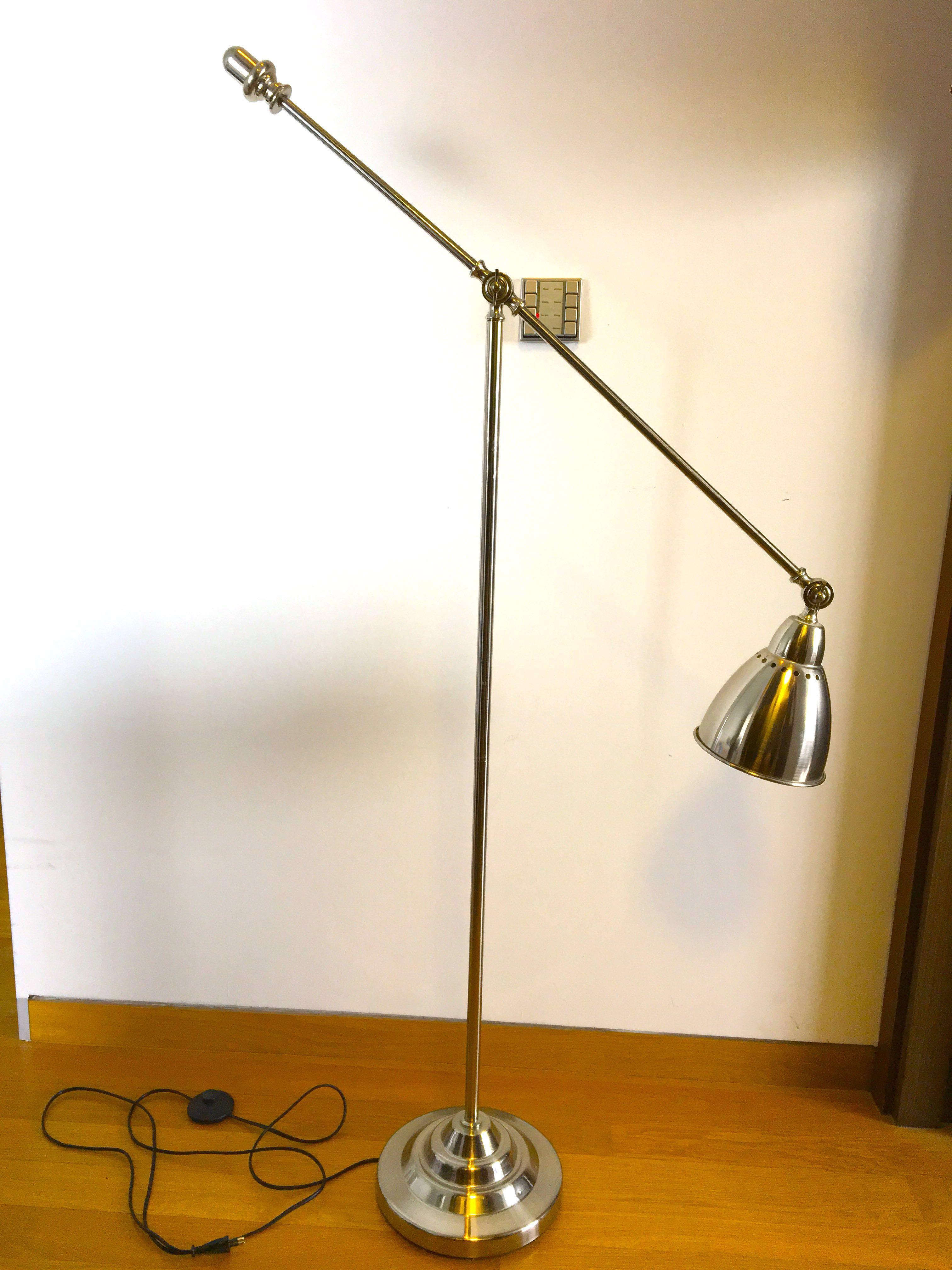 Barometer Floor Reading Lamp Silver Furniture Home Decor inside sizing 3024 X 4032