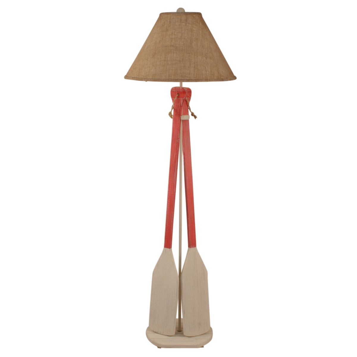 Beach Floor Lamps Classic Red Paddles Rope Floor Lamp intended for proportions 1200 X 1200