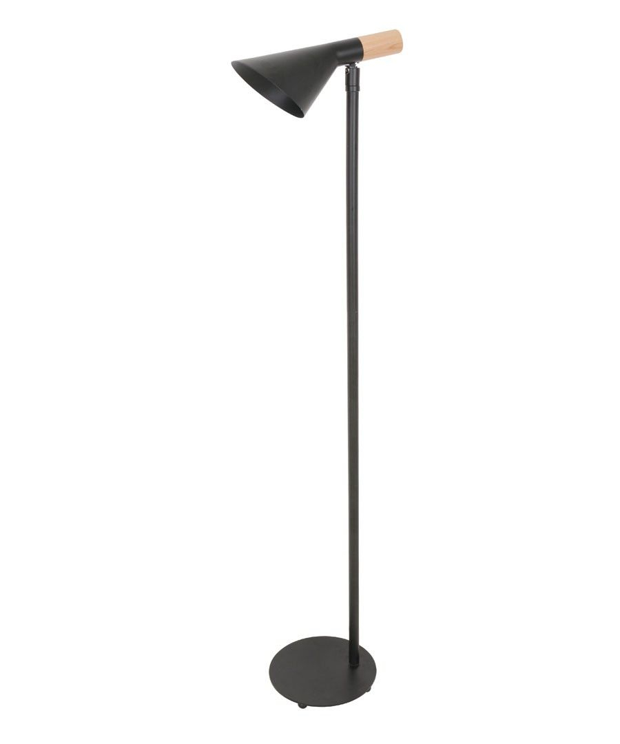 Beacon Lighting Citta 1 Light Floor Lamp In Black Floor within sizing 900 X 1080