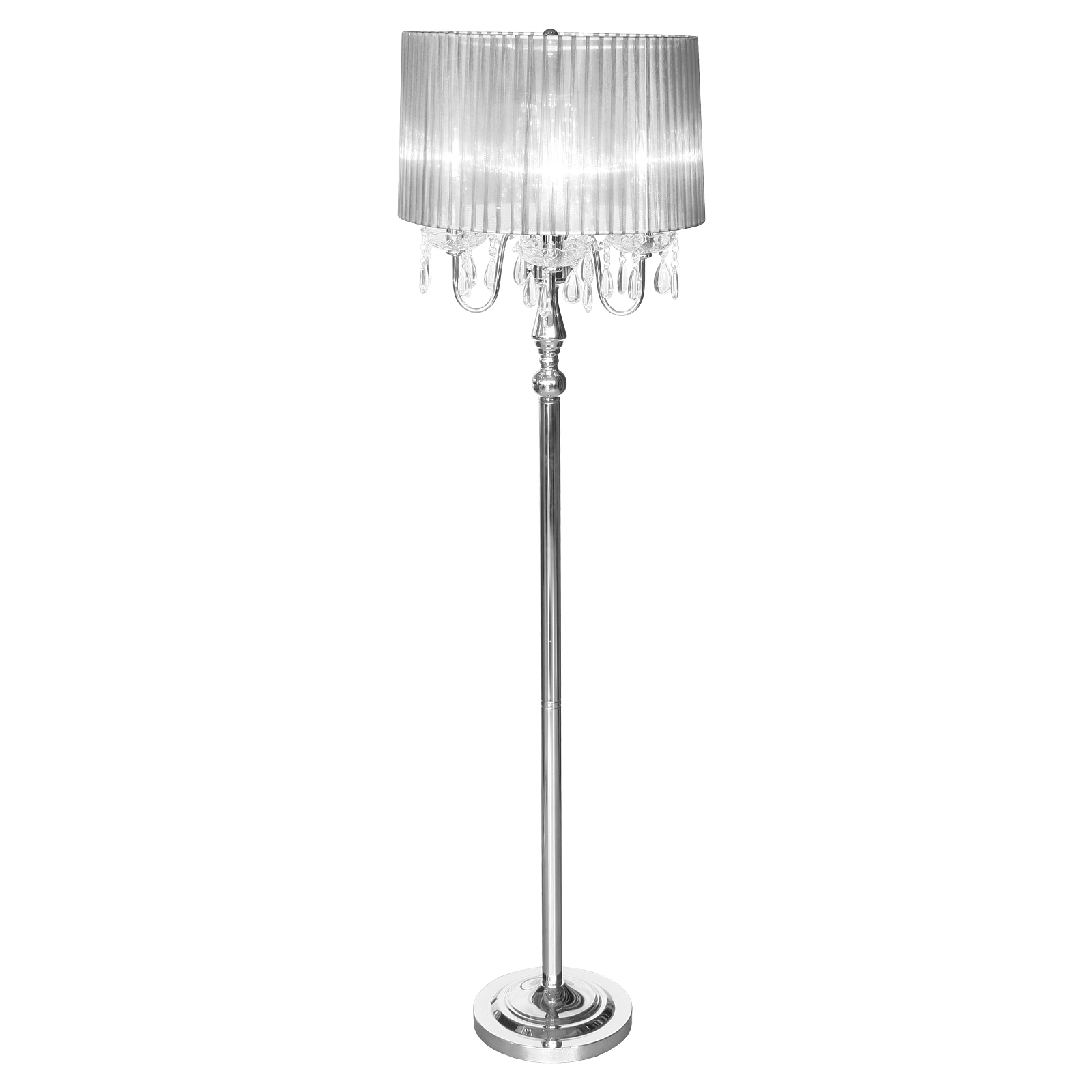 Beaumont 4 Light Silver Floor Lamp inside measurements 1600 X 1600