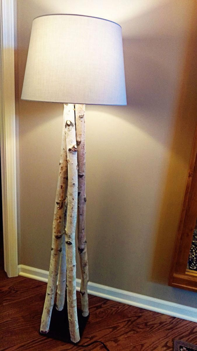 Beautiful Birch Branch Floor Lamp Diy Floor Lamp Bedroom with proportions 675 X 1200