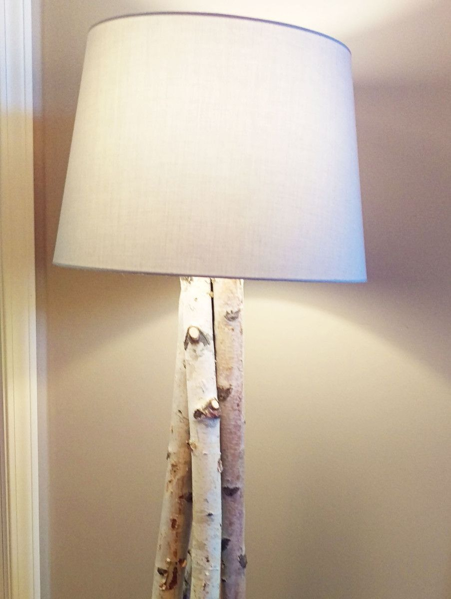 Beautiful Birch Branch Floor Lamp Wood Lamp Base Wood inside sizing 903 X 1200