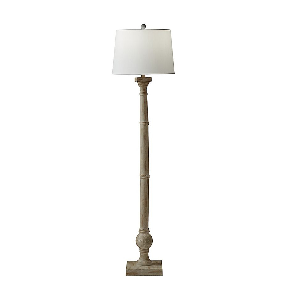 Bee Willow Home Villa 2 Light Floor Lamp In Cream With Cfl pertaining to measurements 956 X 956