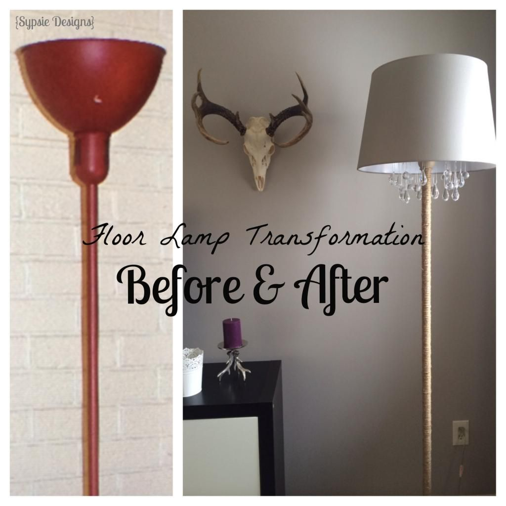 Before And After Chandelier Floor Lamp Sypsie Designs inside proportions 1024 X 1024