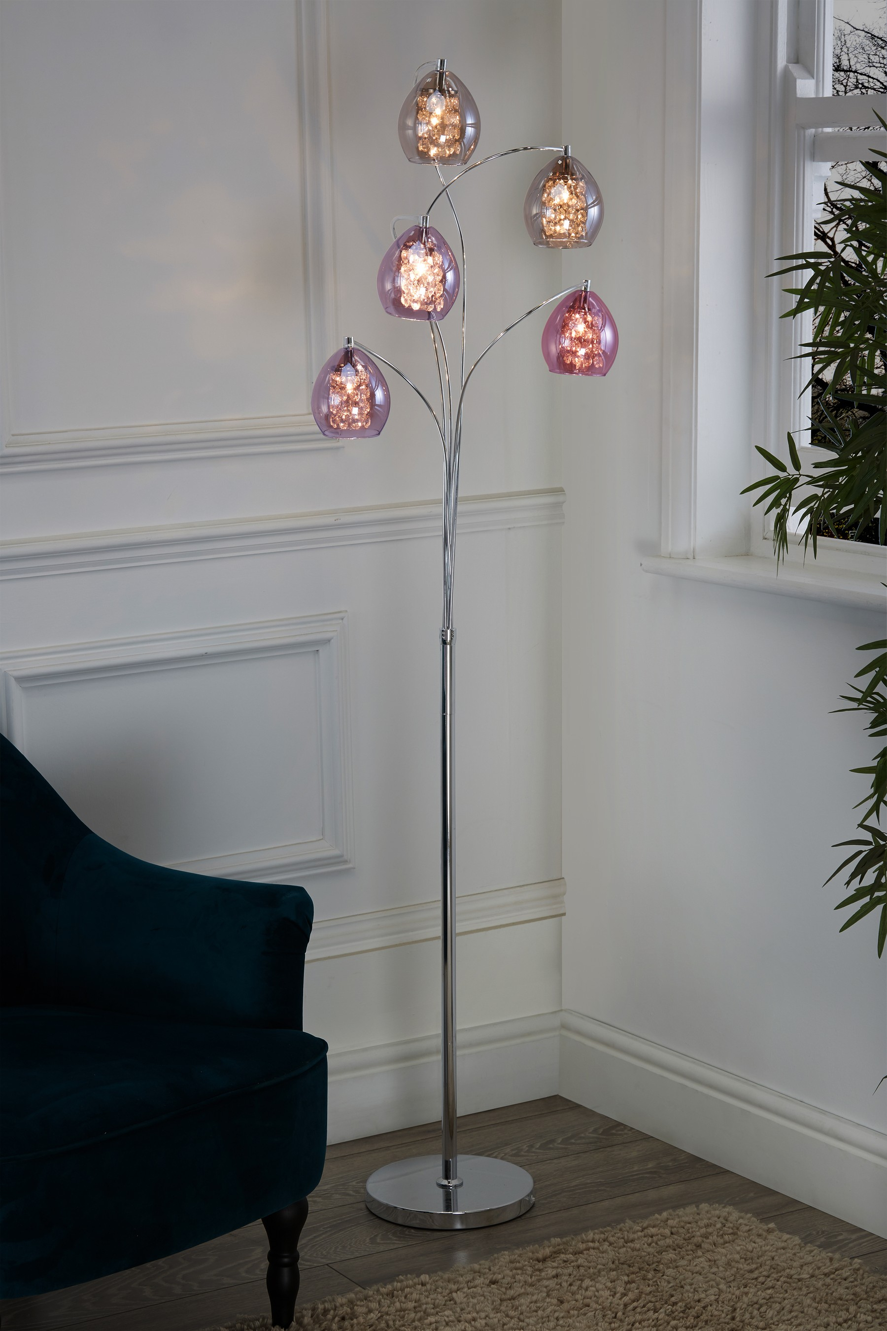 Bella 5 Light Floor Lamp 5 Light Floor Lamp Floor Lamp with measurements 1800 X 2700