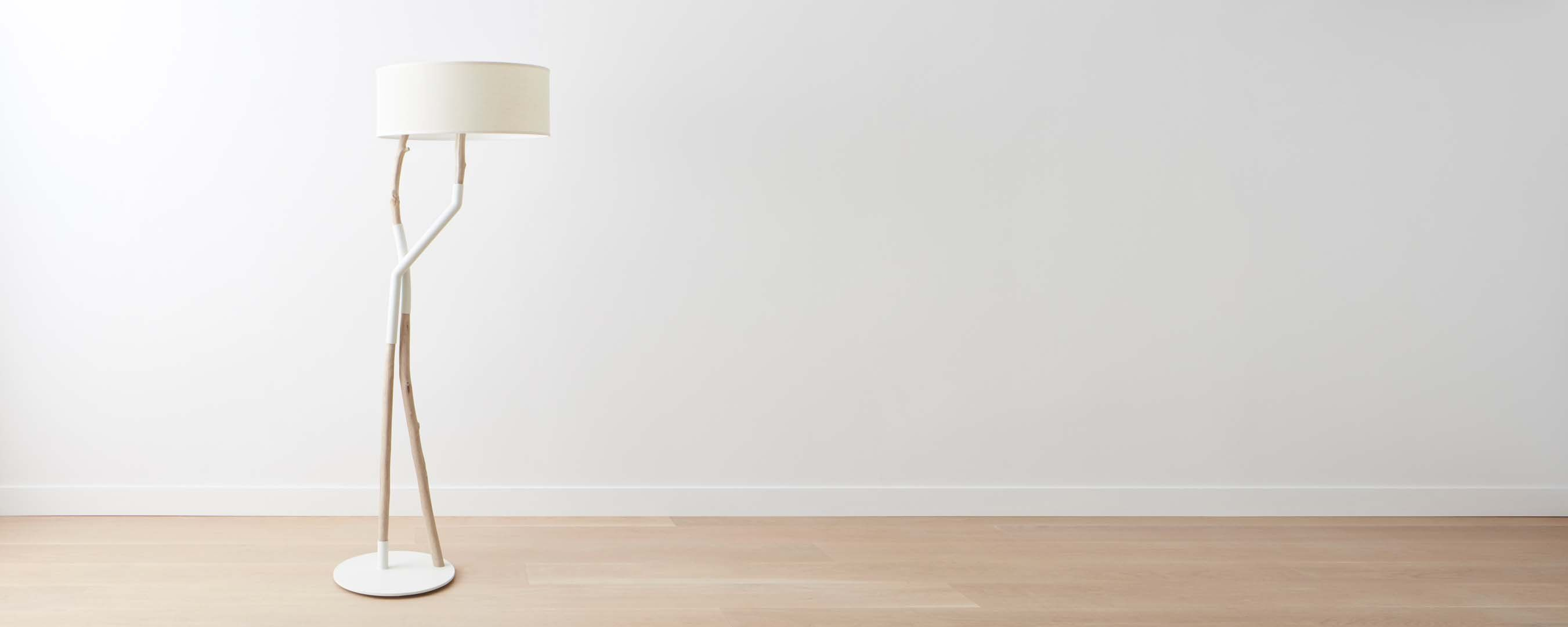 Berkeley Double Branch Floor Lamp Floor Lamp White Floor with regard to proportions 2702 X 1081