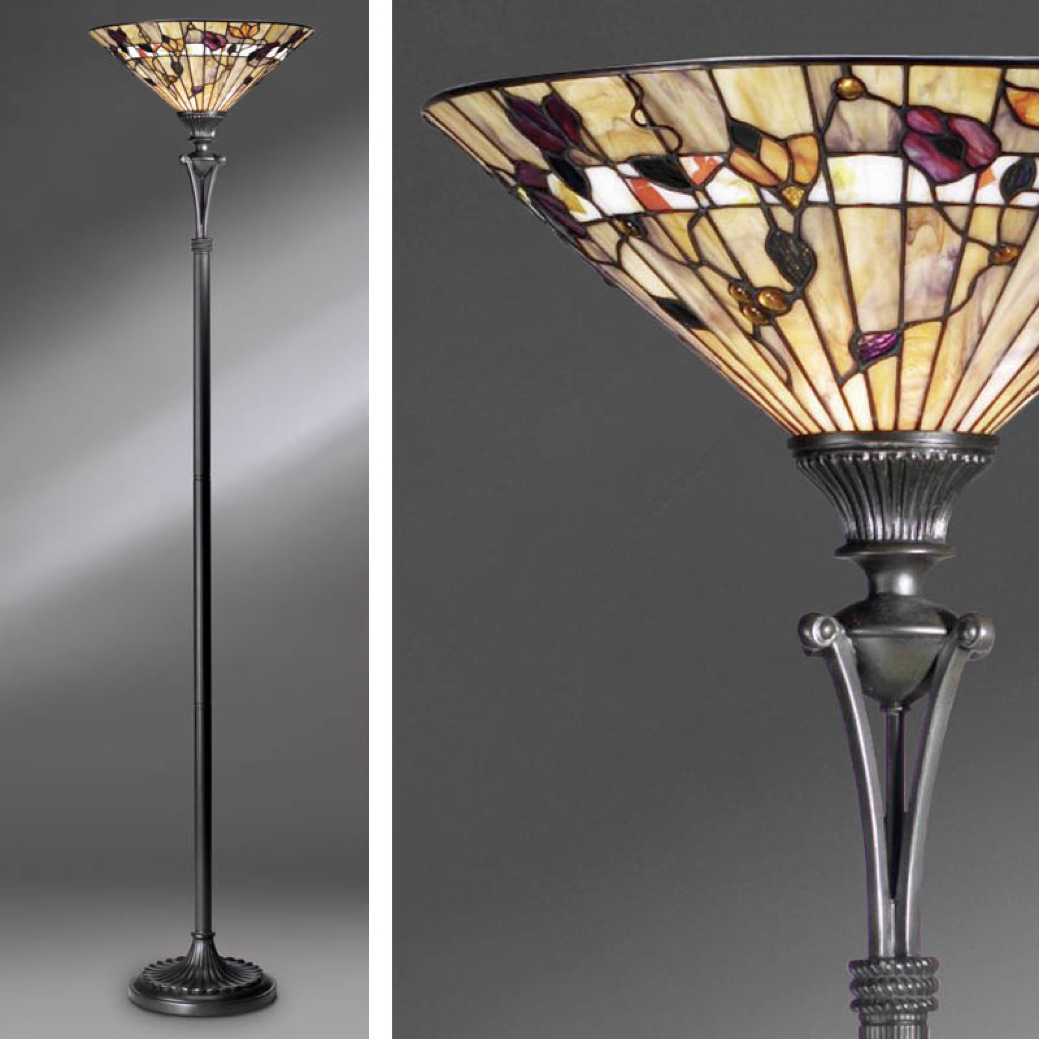 Bernwood Uplighter Floor Lamp Interiors 1900 Tiffany Light within dimensions 2048 X 2048