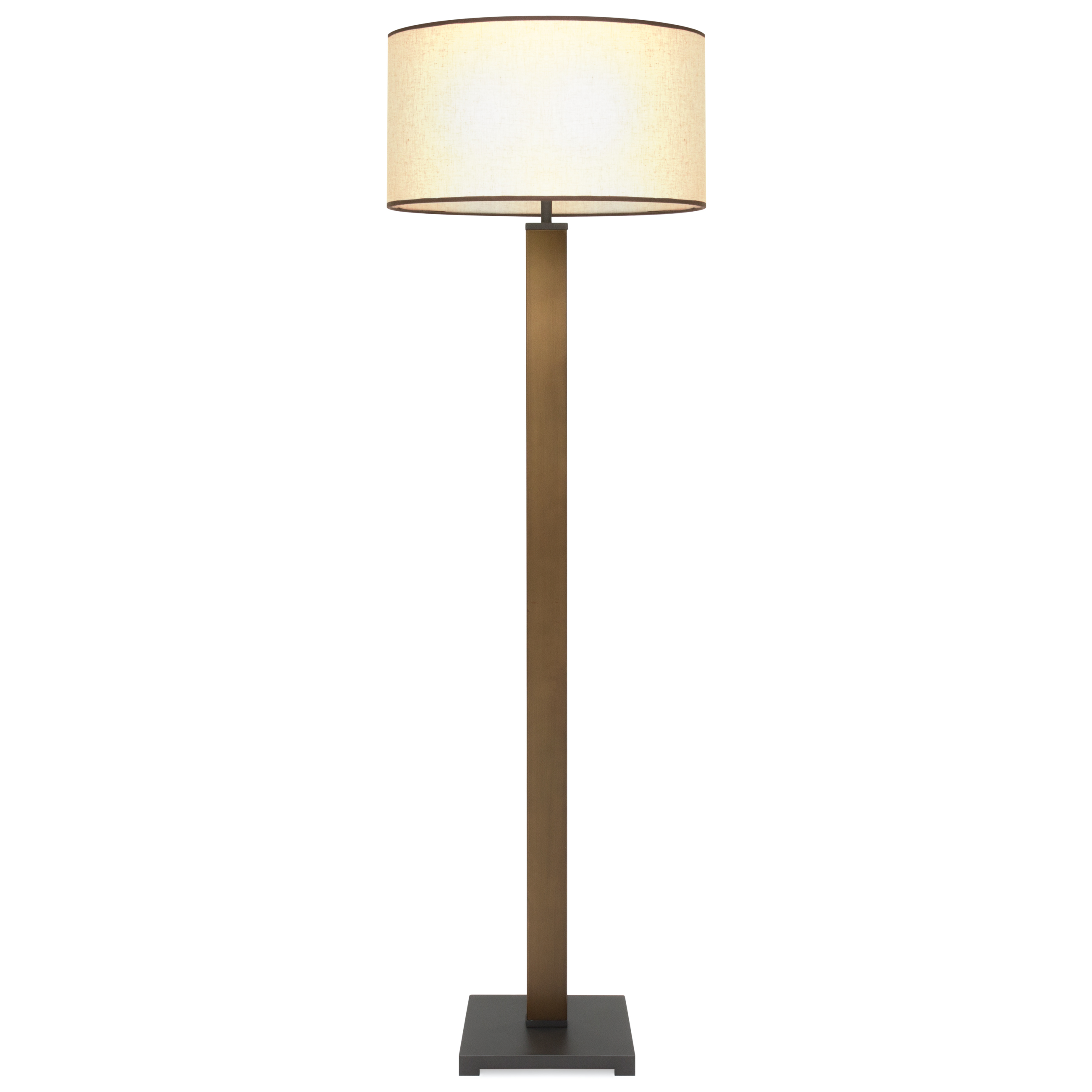 Best Choice Products 60in Modern Luxury Lighting Column Floor Lamp For Living Room Bedroom W Square Base Bronze inside dimensions 2600 X 2600