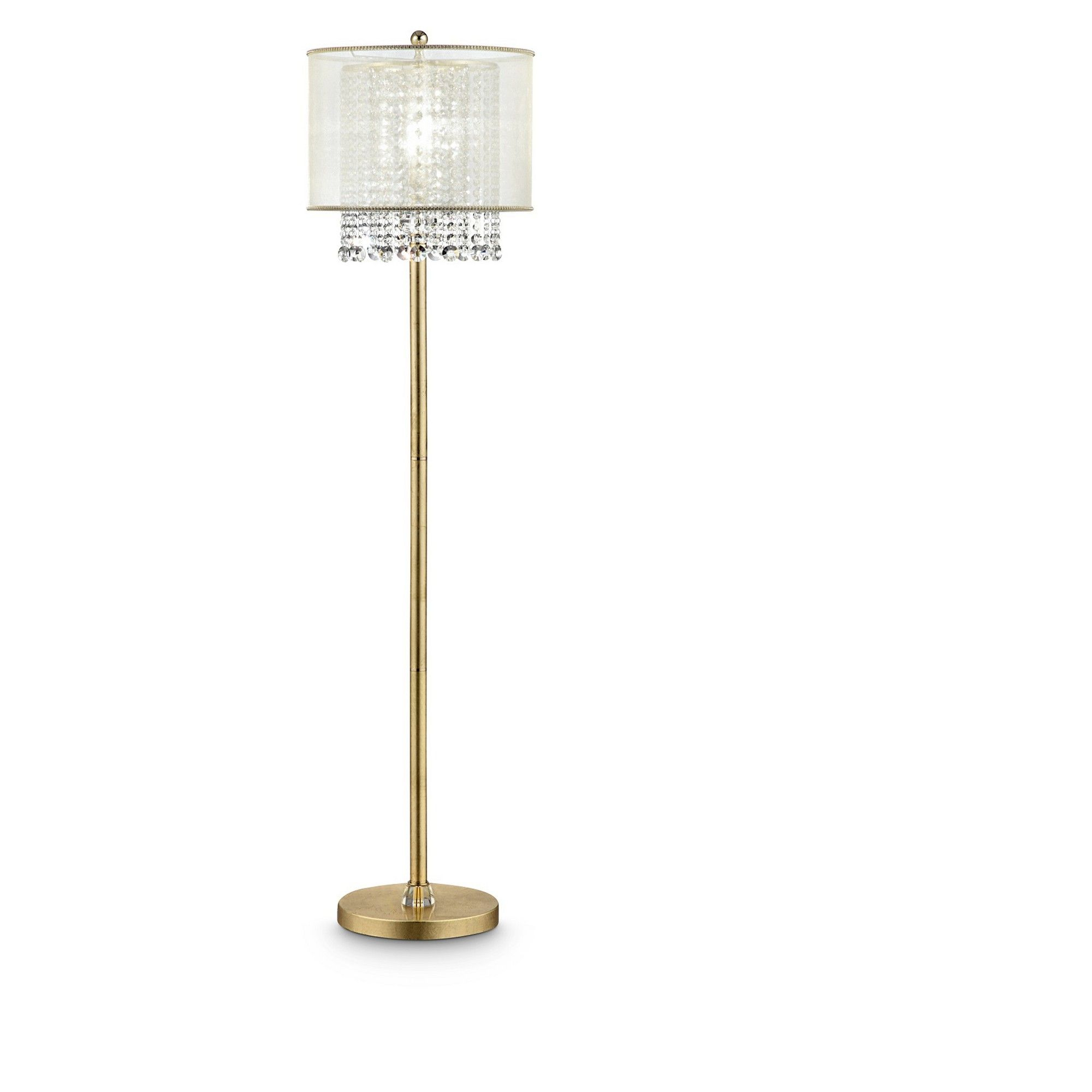 Bhavya Crystal Floor Lamp Bronze Includes Energy Efficient for measurements 2000 X 2000