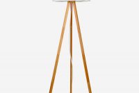 Bijou Led Tripod Floor Lamp For Modern Living Rooms Natural Wood Color with regard to proportions 1500 X 1500