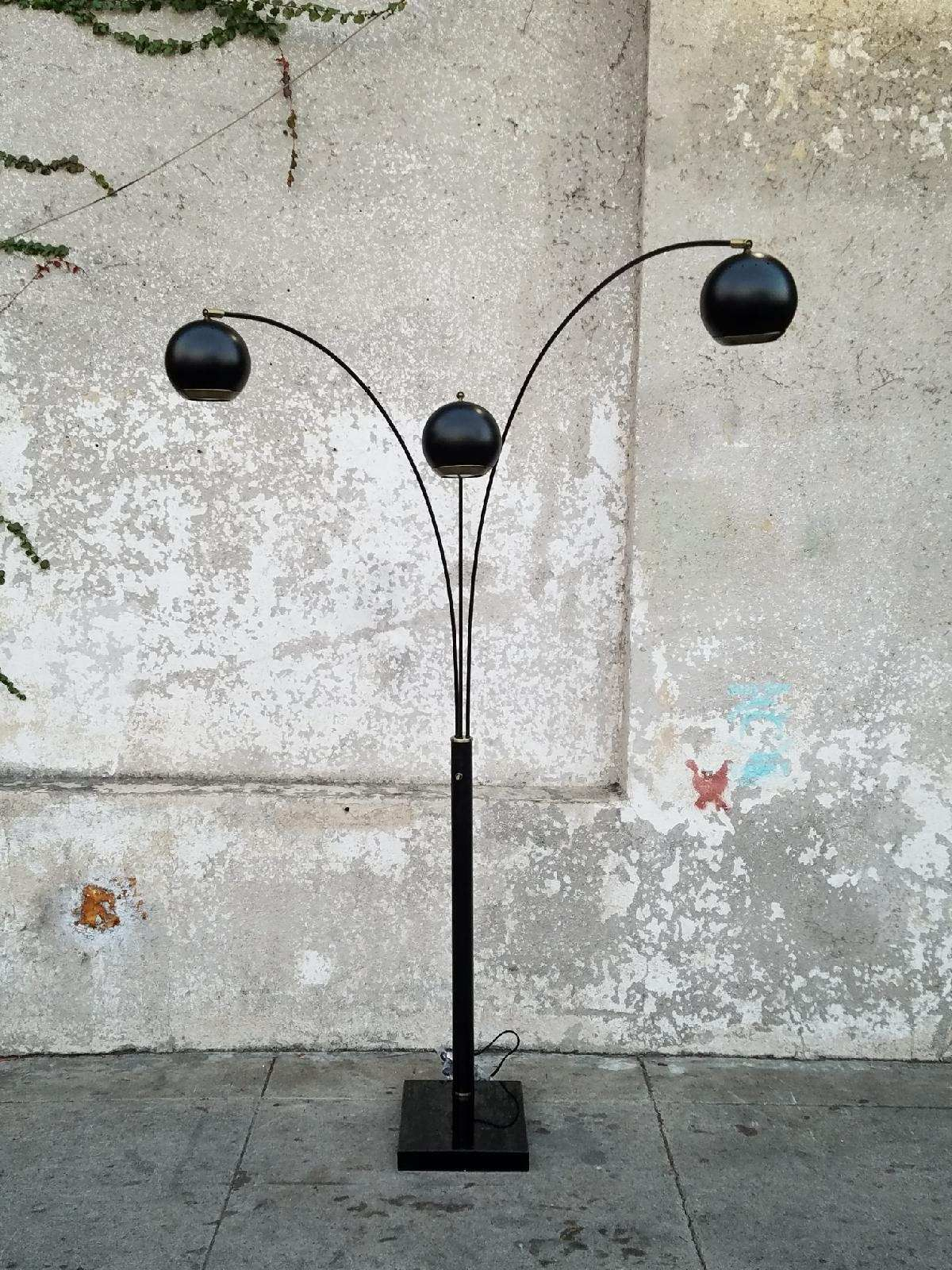 Black And Brass 3 Headed Floor Lamp Floor Lamp Flooring for sizing 1200 X 1600