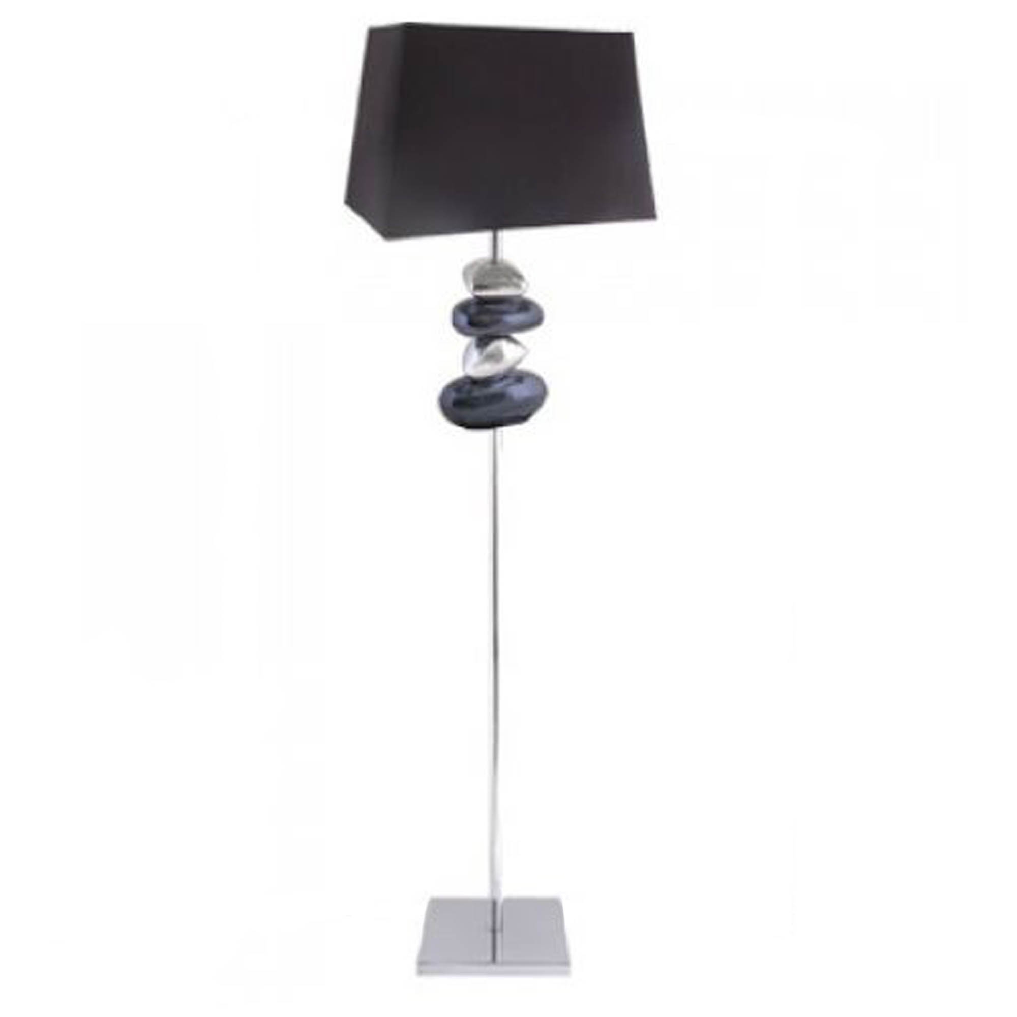 Black And Chrome Pebble Floor Lamp intended for proportions 2000 X 2000
