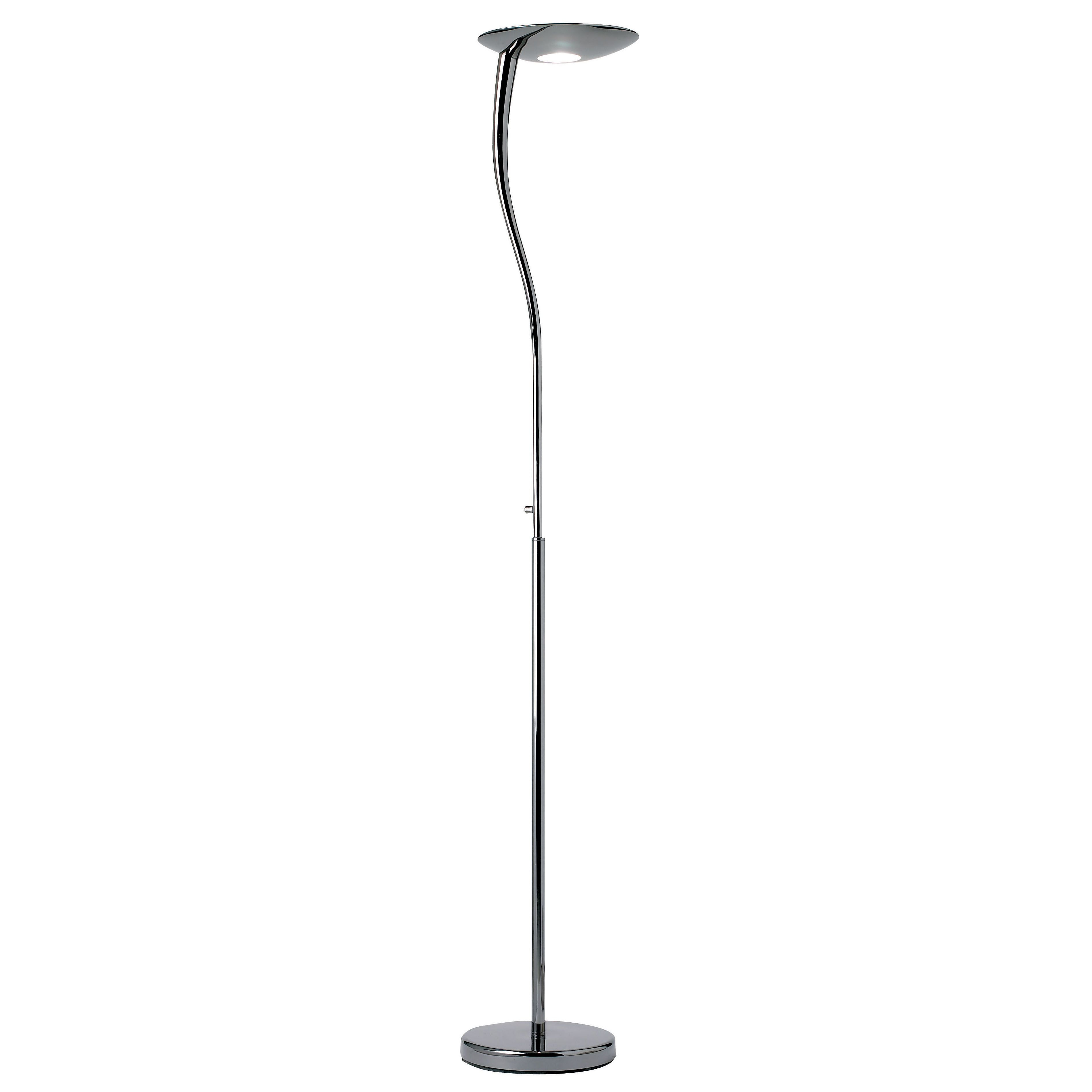 Black Chrome Halogen Floor Lamp Dimmer 300w Rimini Bc Lamps with measurements 3796 X 3796