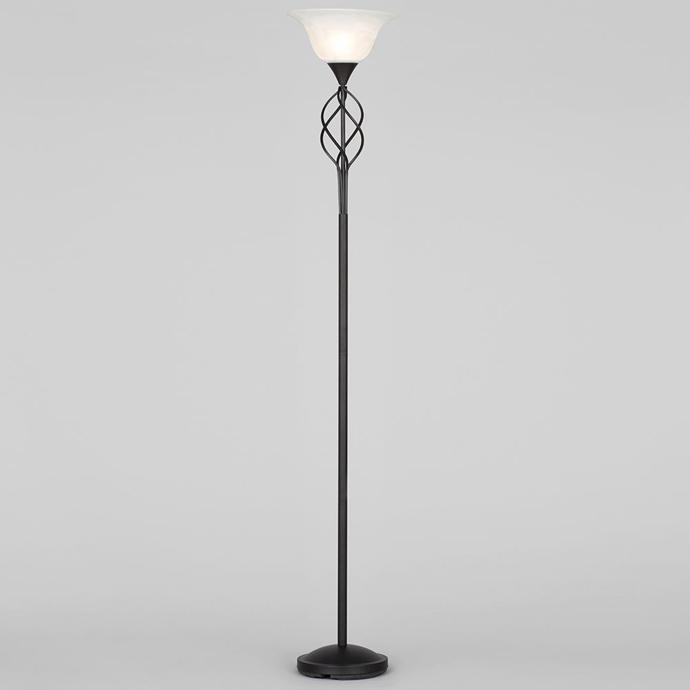 Black Floor Lamp Spiral From Litecraft Standing Led Energy intended for proportions 1000 X 1000