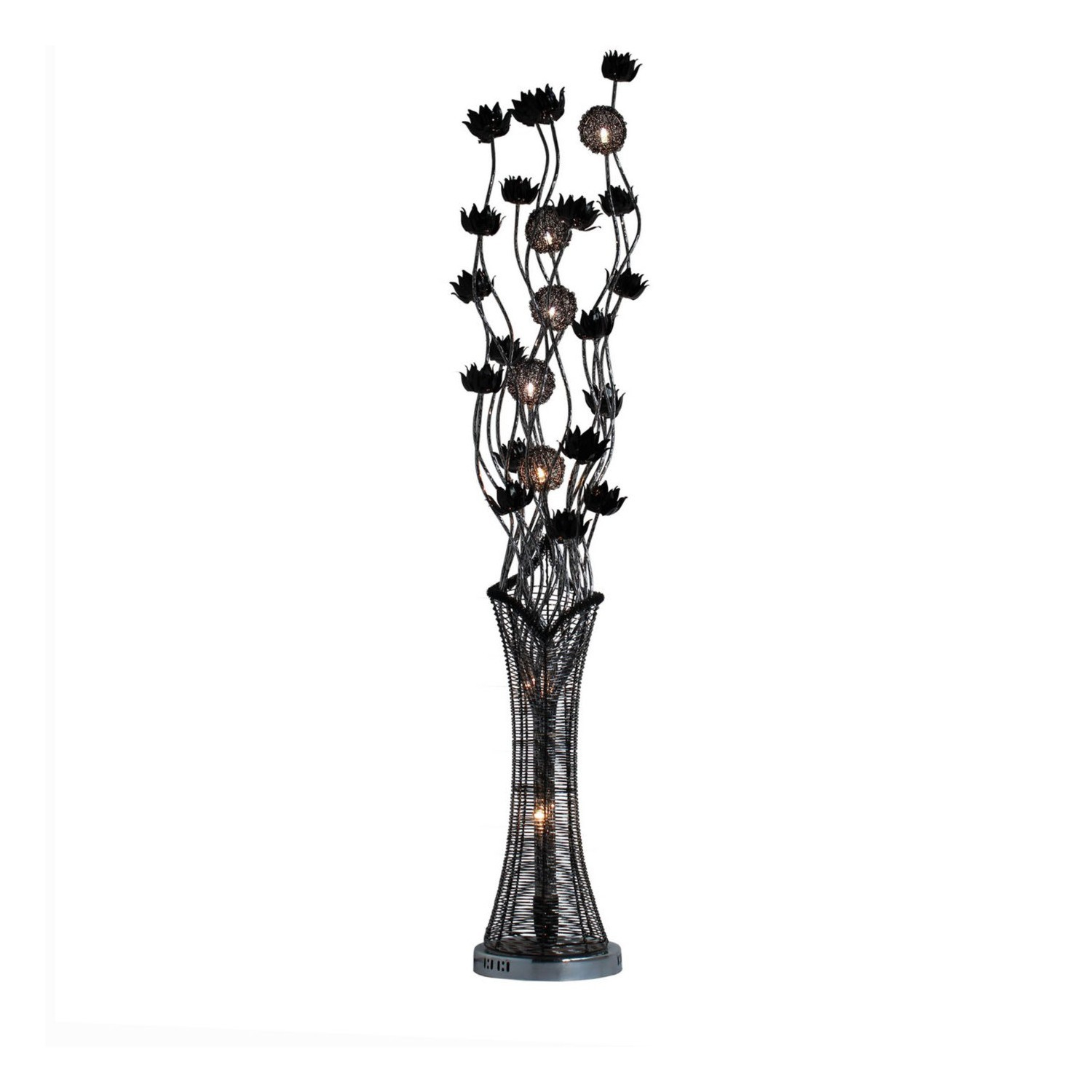 Black Flower Metal Floor Lamp with regard to size 1500 X 1500