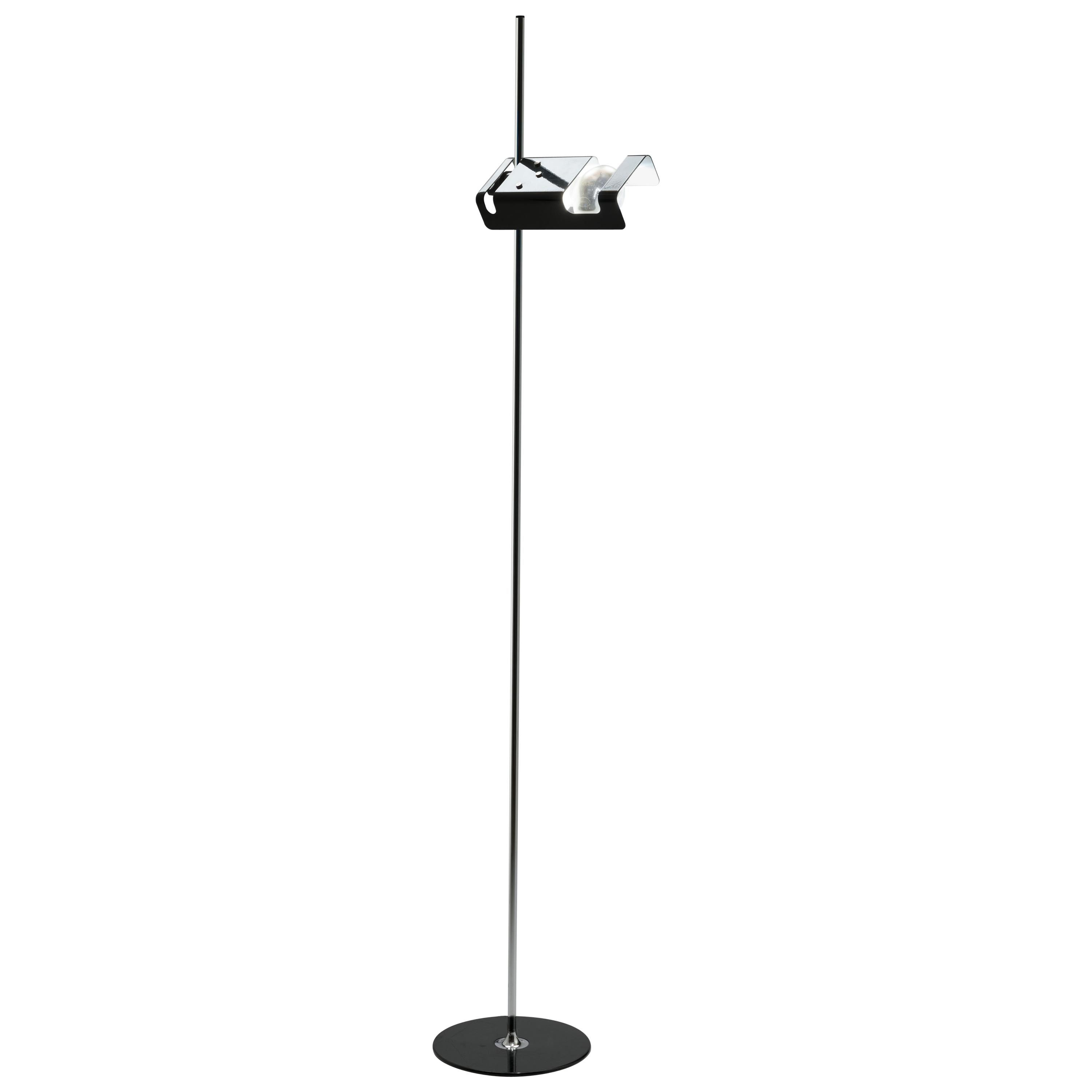 Black Joe Colombo Spider Floor Lamp Oluce Italy 1965 regarding dimensions 3000 X 3000