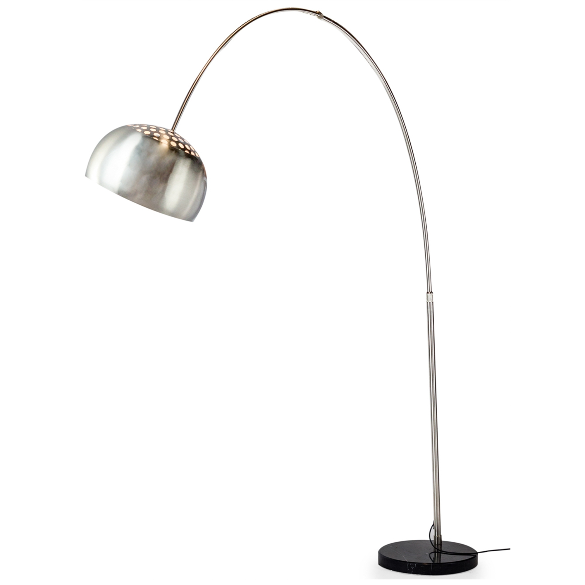 Black Large Steel Arc Floor Lamp for measurements 2000 X 2000