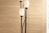 Black Metal And White Glass Tulip 4 Light Floor Lamp in proportions 1403 X 2000