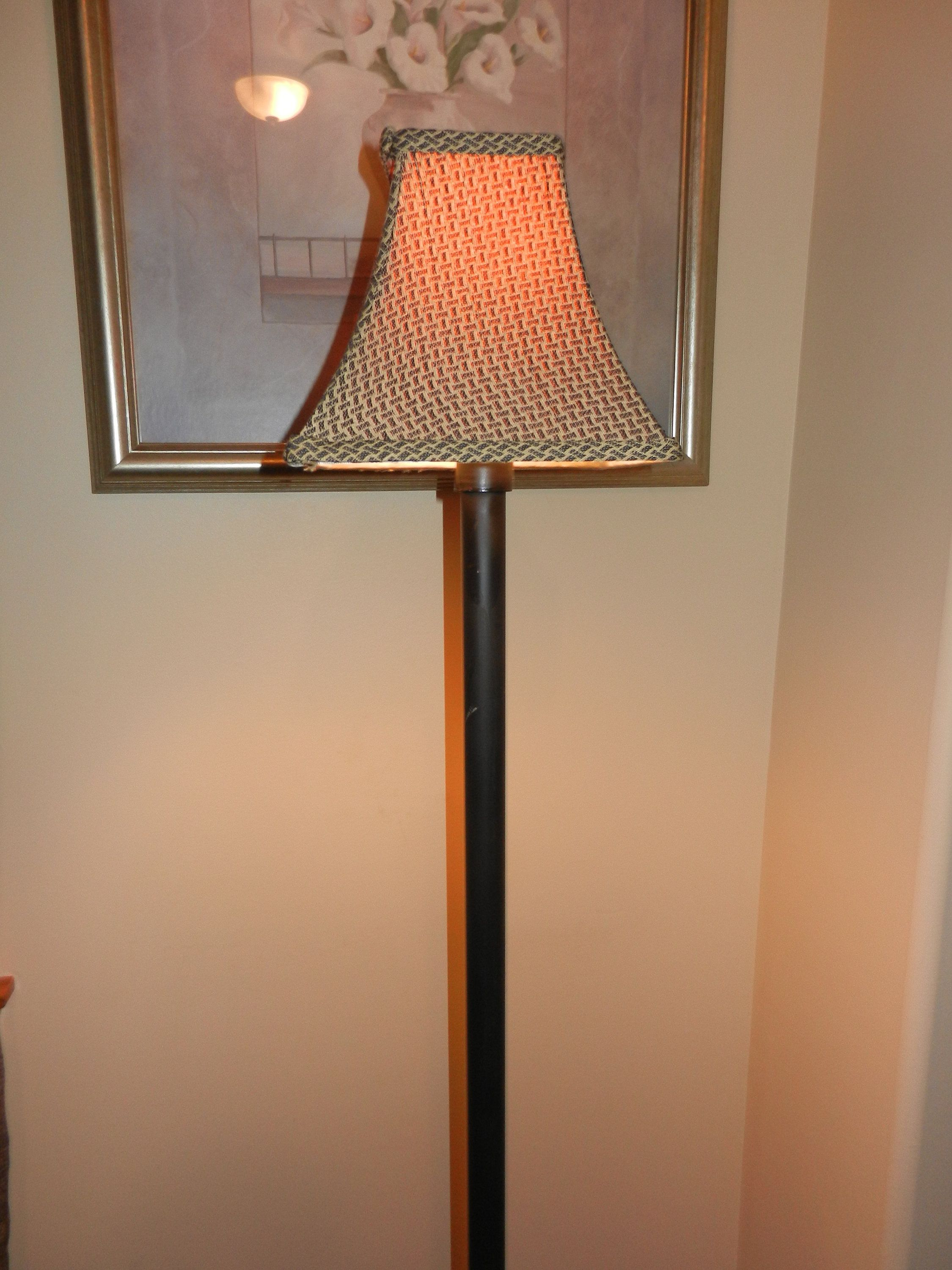 Black Metal Floor Lamp With Uno Shade And Three Way Switch for dimensions 2250 X 3000