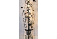 Black Silver Flower Metal Floor Lamp 150cm for proportions 1000 X 1000