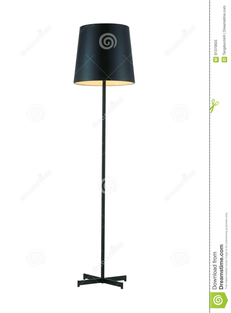 Black Tall Floor Lamp Stock Image Image Of Floor Black pertaining to measurements 961 X 1300