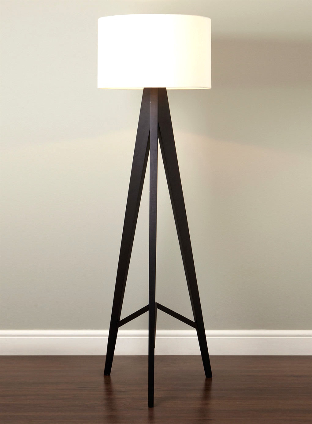 Black Wood Floor Lamp With Tesco Lighting Tripod Wooden Dark inside measurements 1020 X 1386