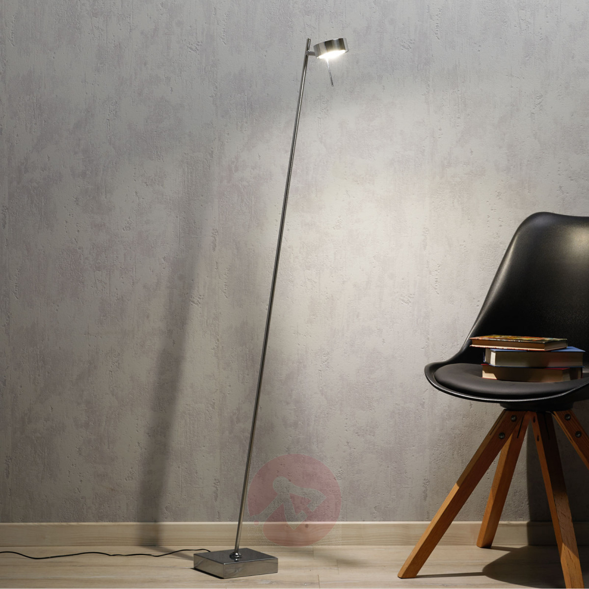 Bling Led Floor Lamp With Dimmer One Bulb Chrome inside sizing 1200 X 1200