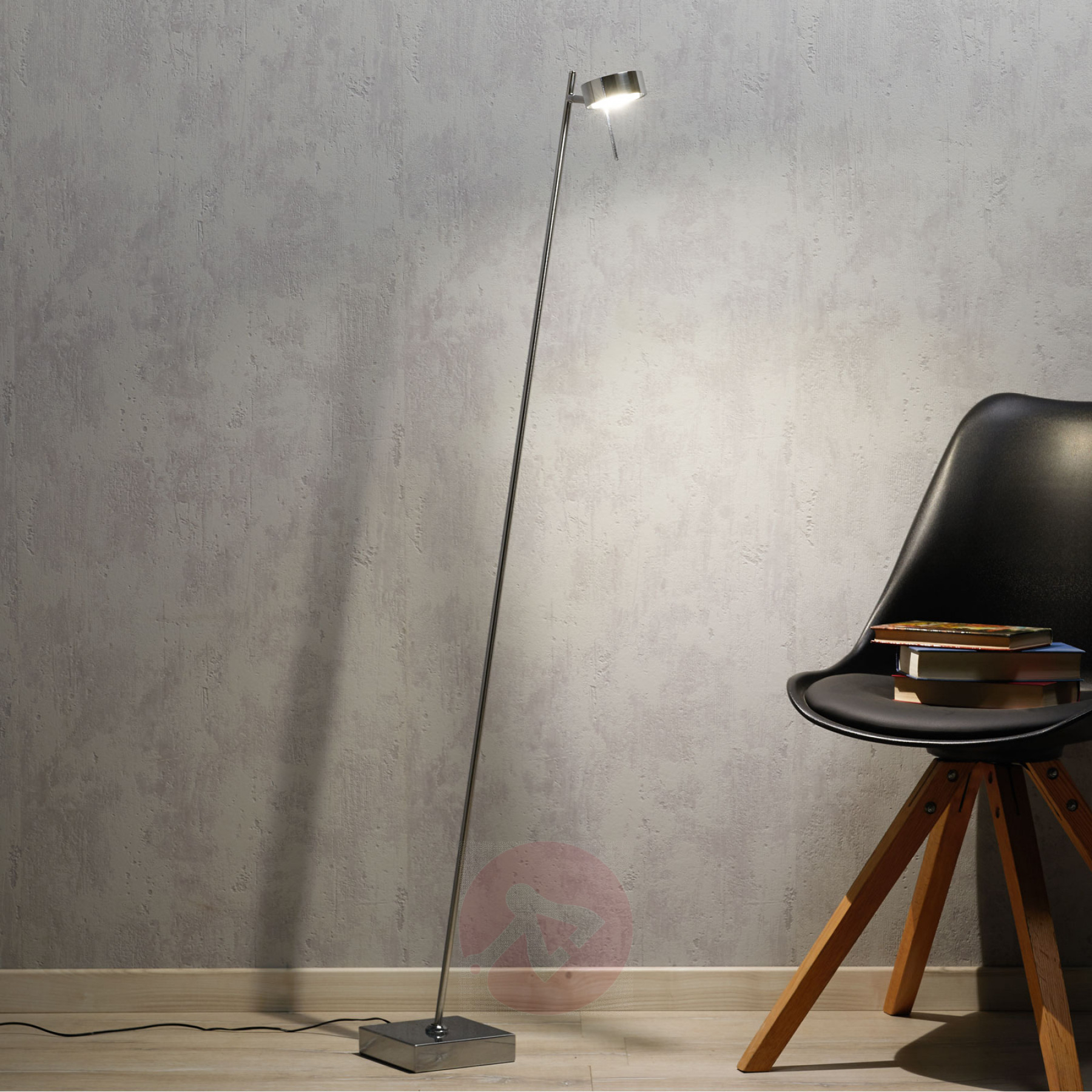 Bling Led Floor Lamp With Dimmer One Bulb Chrome intended for sizing 1800 X 1800