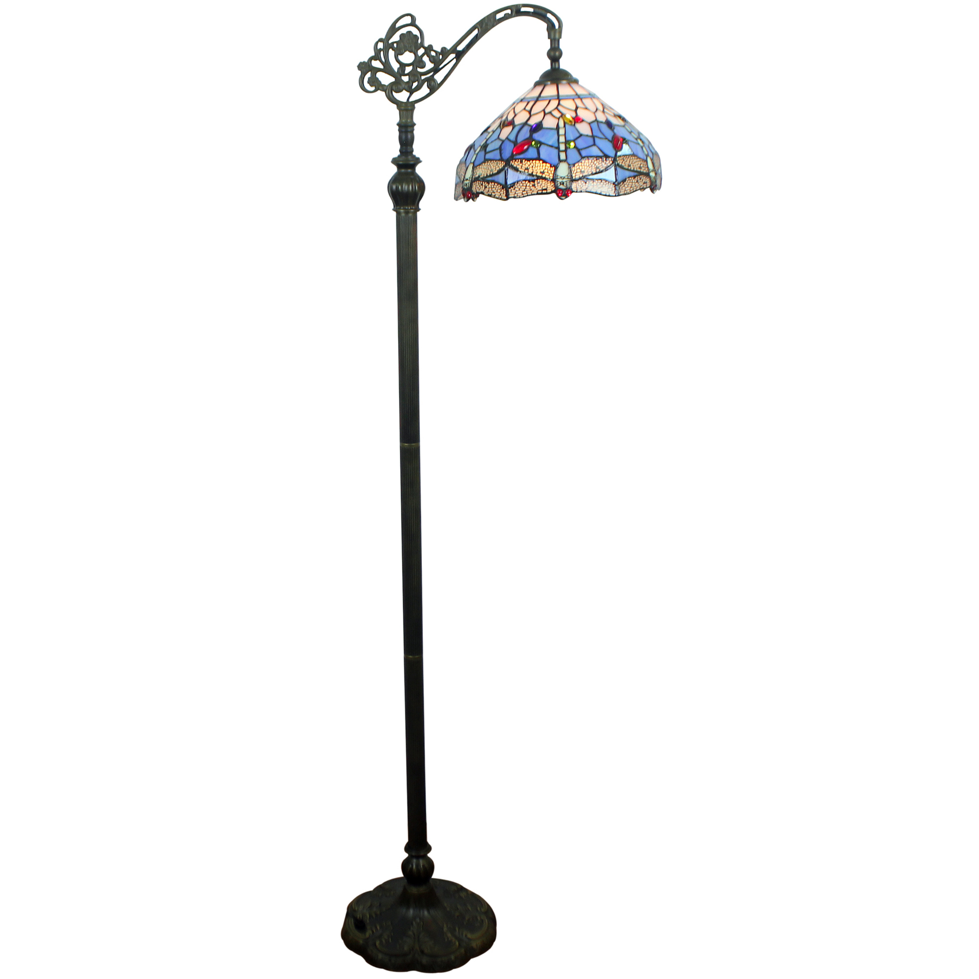 Blue Dragonfly Tiffany Style Floor Lamp within size 2000 X 2000