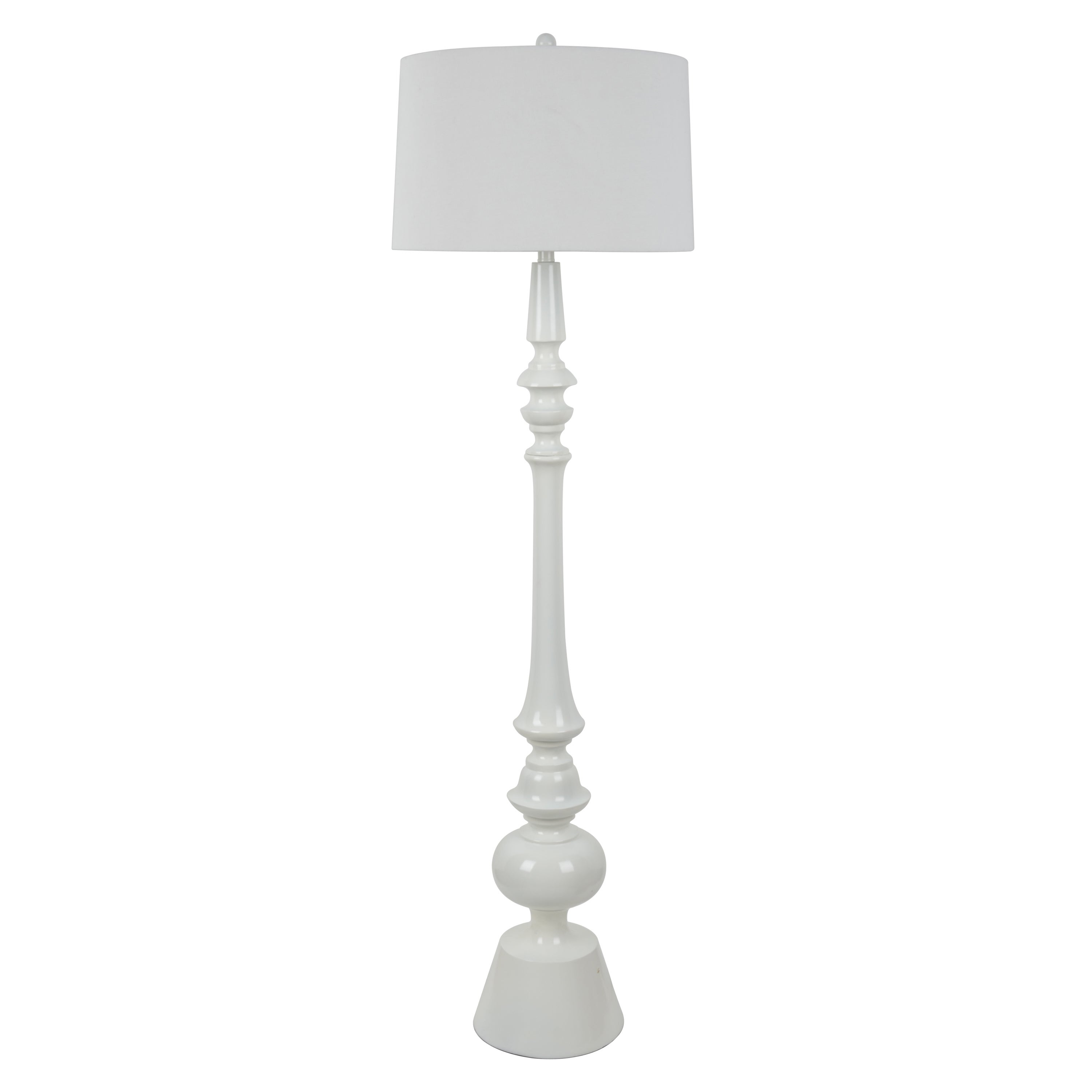 Bluewhite Resin Floor Lamp With Linen Shade pertaining to measurements 3000 X 3000