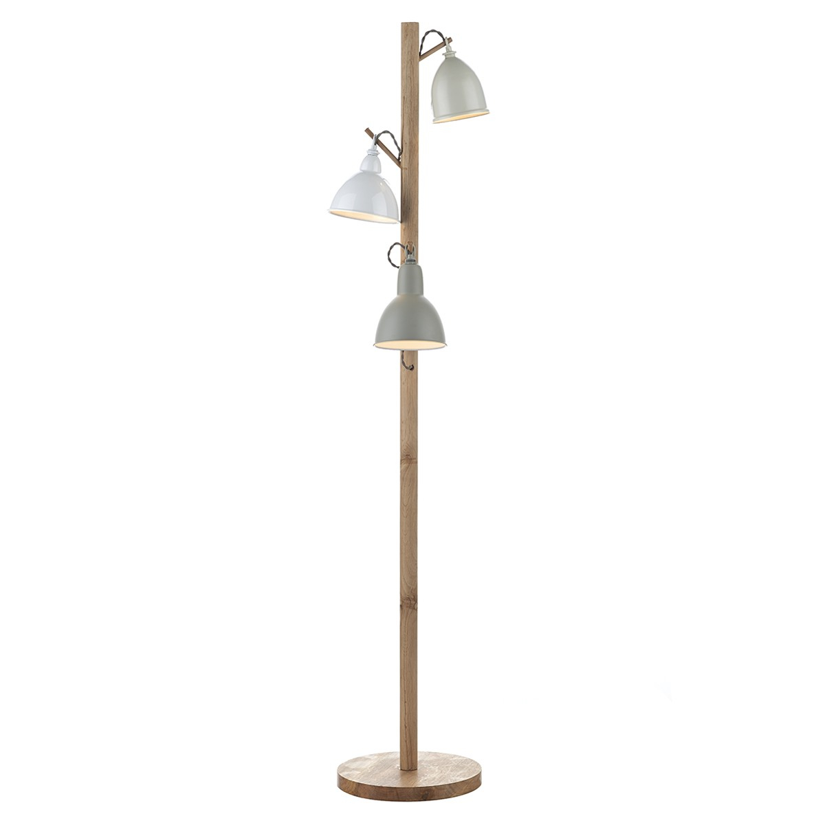Blyton 3 Light Floor Lamp Complete With Painted Shade for sizing 1200 X 1200