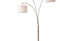 Bowery 3 Arm Arc Floor Lamp Adesso Home in proportions 1920 X 2710