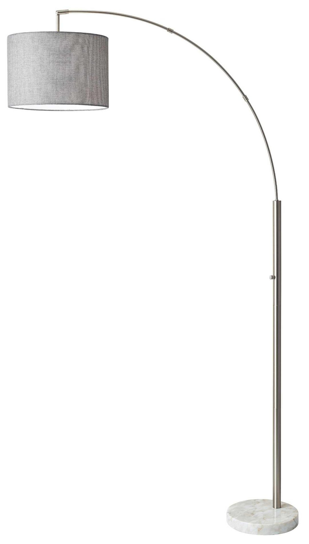 Bowery Modern Contemporary Arc Floor Lamp for proportions 1081 X 1900