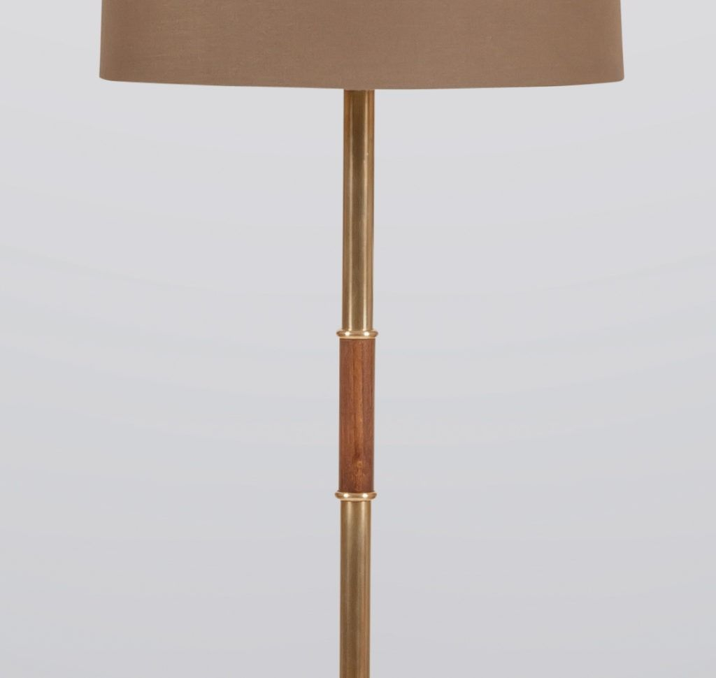 Brass And Beechwood Floor Lamp The Lamp Factory Bespoke with sizing 1024 X 970