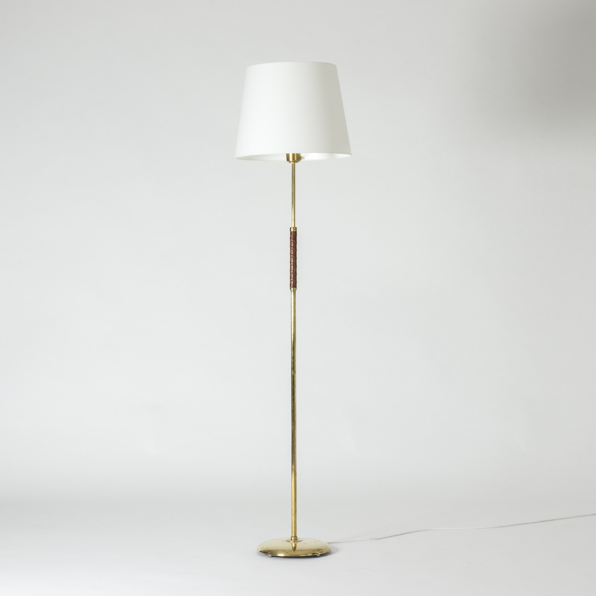 Brass And Leather Floor Lamp Bertil Brisborg in proportions 2000 X 2000