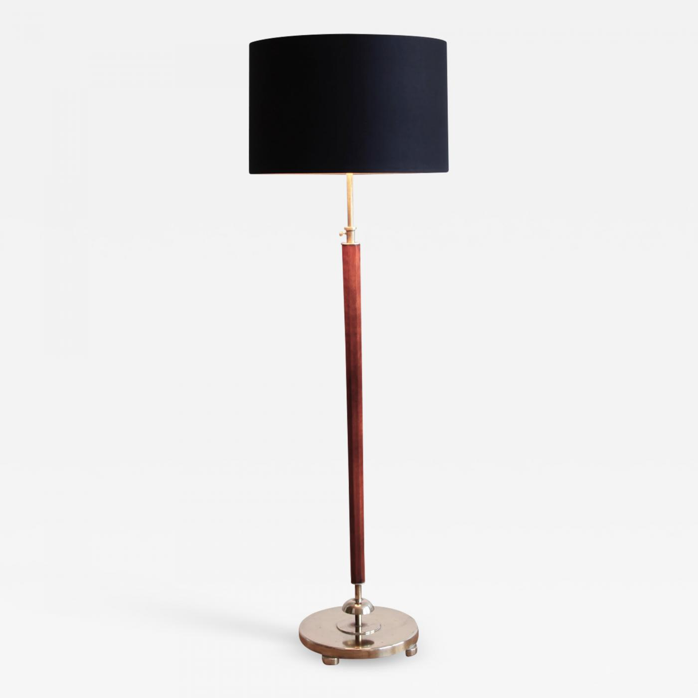 Brass And Wood Swedish Grace Floor Lamp regarding measurements 1400 X 1400