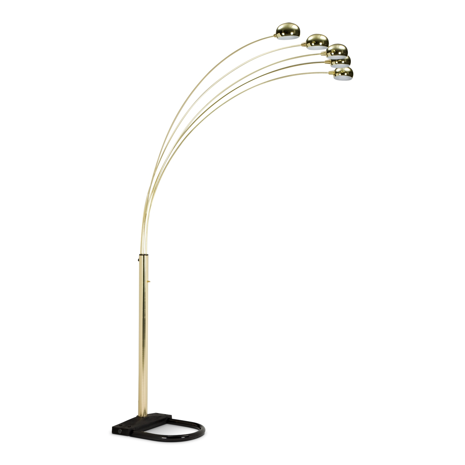 Brass Arc Floor Lamp Value City Furniture Click For Details inside proportions 1500 X 1500