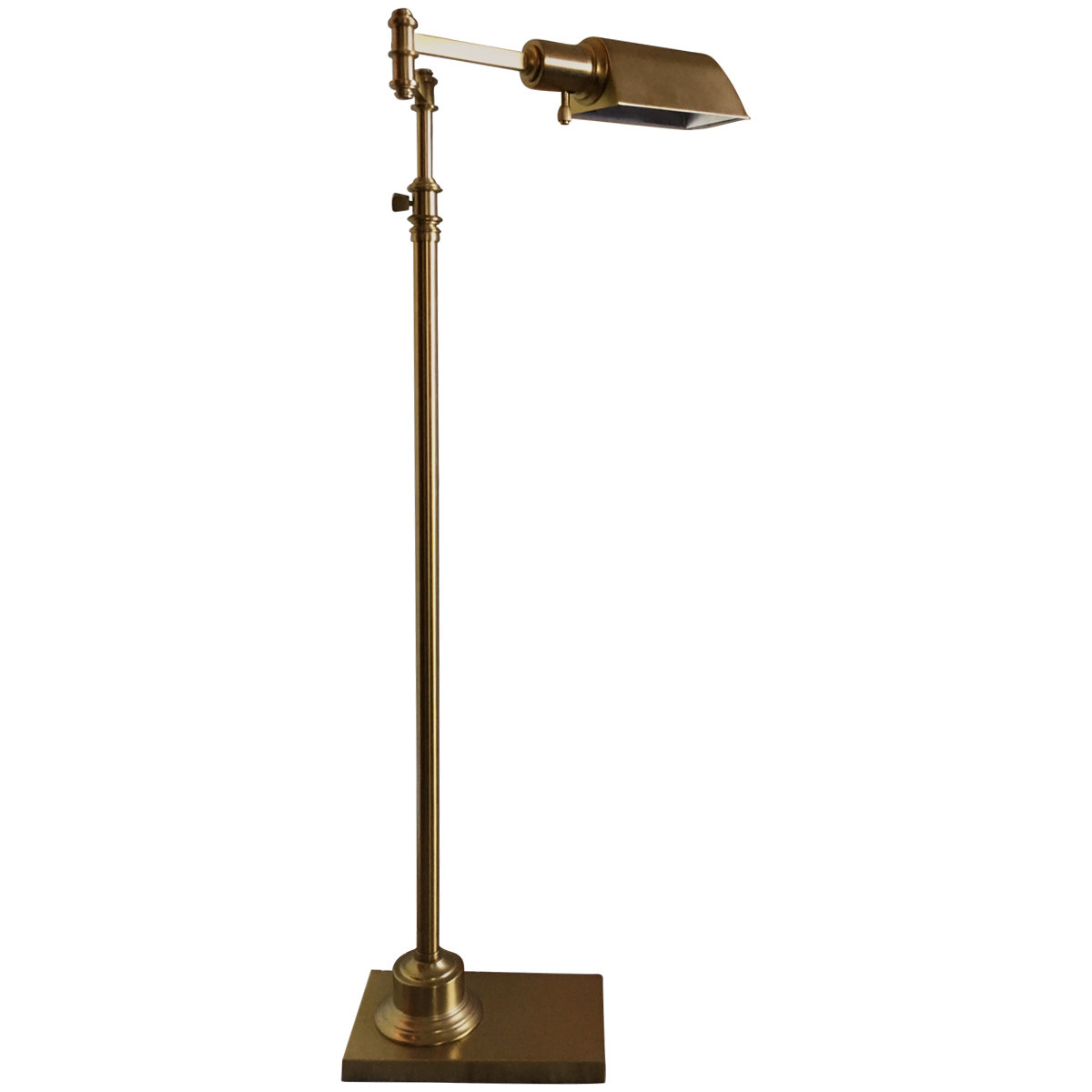 Brass Library Task Floor Lamp for dimensions 1200 X 1200