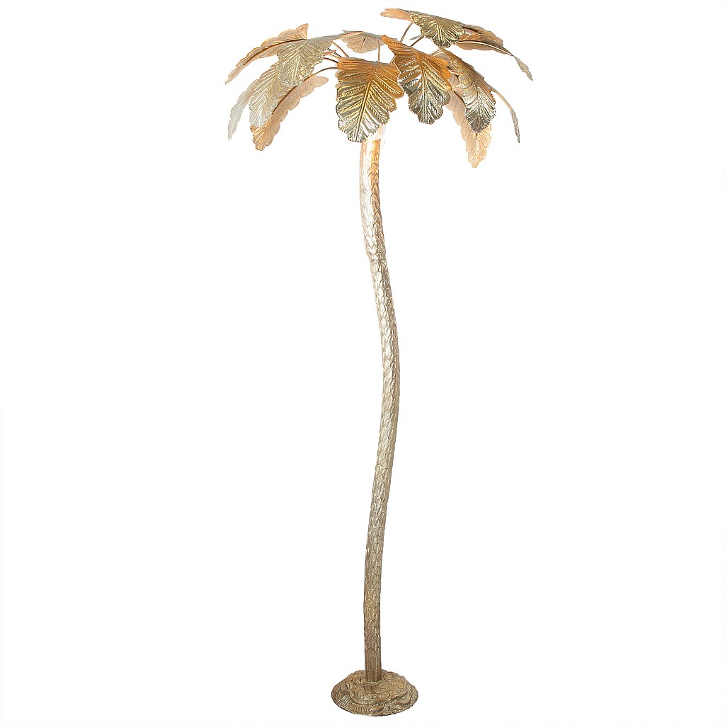 Brass Palm Tree Floor Lamp Gold Audenza within sizing 1024 X 1024