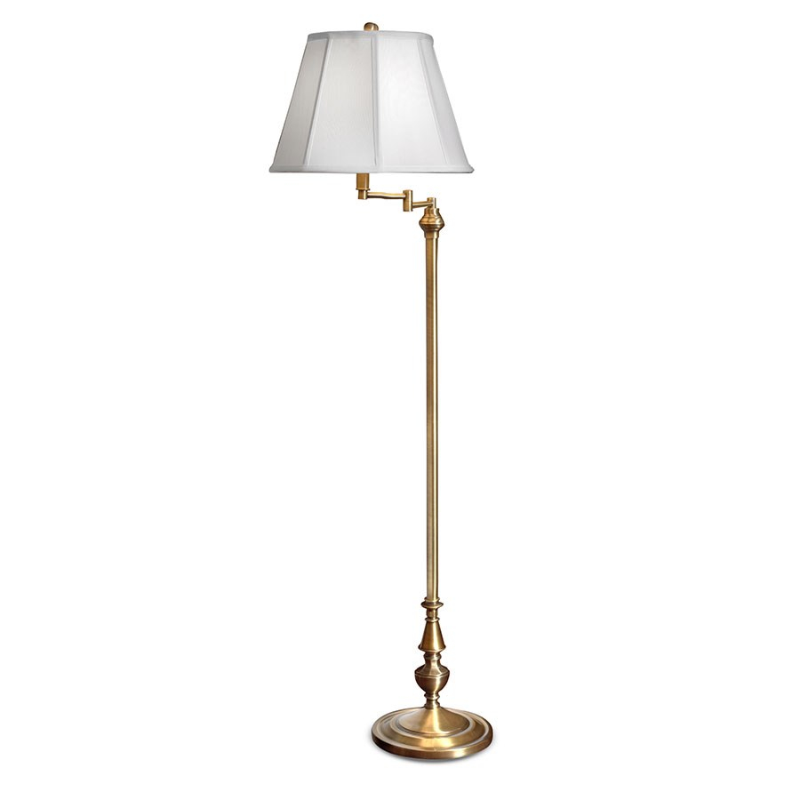 Brass Swing Arm Floor Lamp with measurements 900 X 900